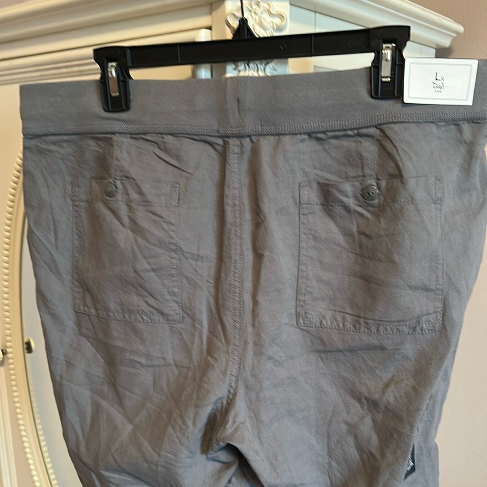 GAP Lightweight Cargo Pants Large Gray - Picture 2 of 5